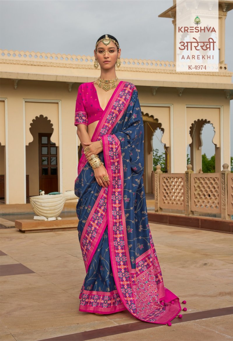 Aarekhi By Trirath Sigma Silk Printed Saree
